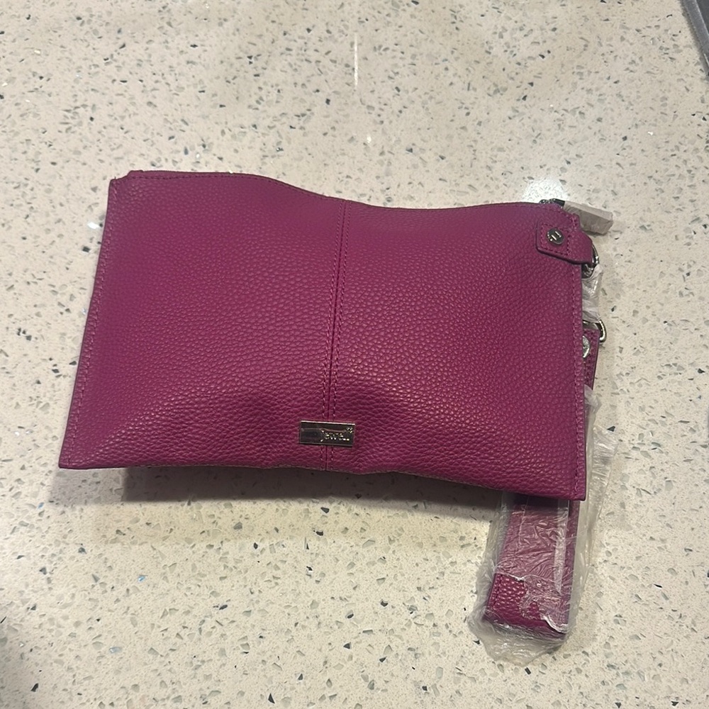 Jewell  Leather Clutch NWOT